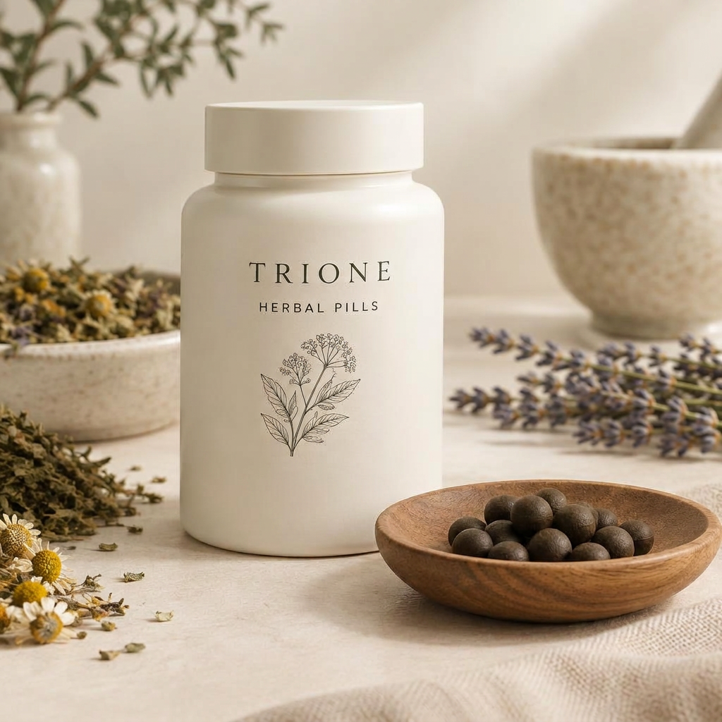 TRIONE Herbal Pills concept image